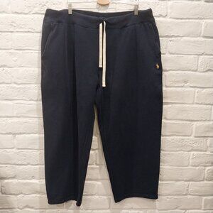 Polo Ralph Lauren Sweat Pants Joggers Mens 2XB Navy Blue Drawstring 2XL Pockets.